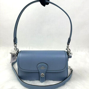 COACH Hadley Shoulder Crossbody Bag In Leather Bluebell CY683 NWT